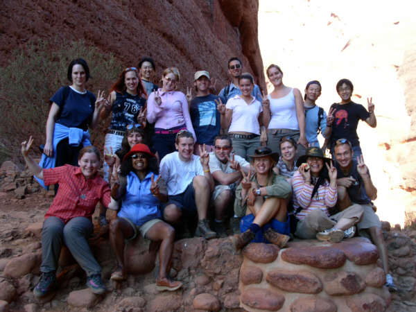 Gruppenfoto in den Olgas