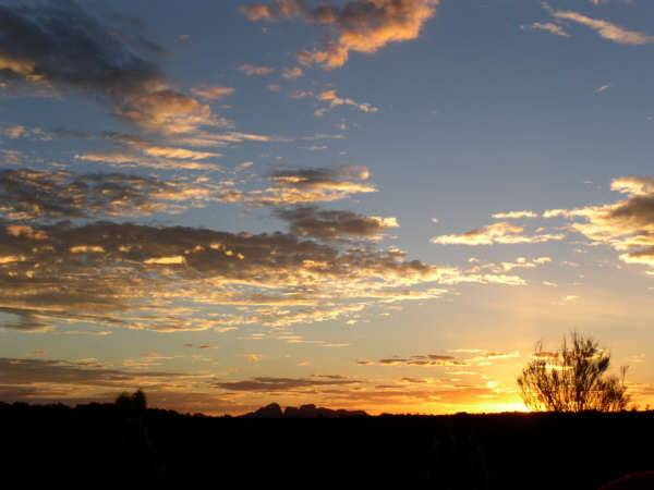 Sonnenuntergang Olgas
